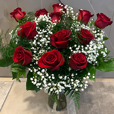 Classic Red Rose Arrangement :: Lafayette Florist