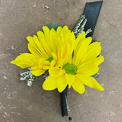 Yellow Arthur Boutonniere