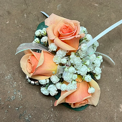 Peach Sydney Corsage